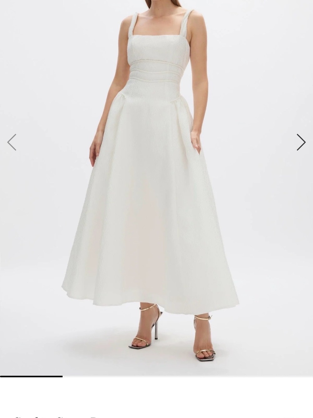 [NWT] Rachel Gilbert | Sophia Strap Dress - White